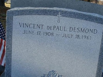 Vincent DePaul Desmond on Sysoon