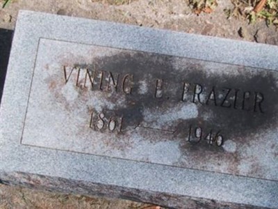 Vining E Frazier on Sysoon