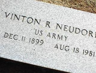 Vinton Robert Neudorff on Sysoon