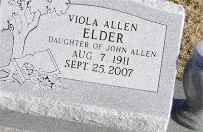 Viola Allen Elder on Sysoon