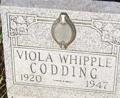 Viola Bertha Whipple Codding on Sysoon