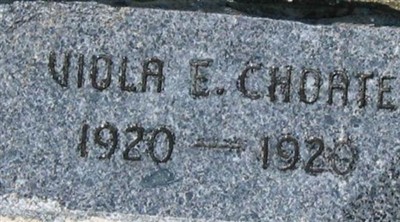 Viola Enid Choate on Sysoon