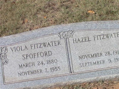 Viola Fitzwater Spofford on Sysoon