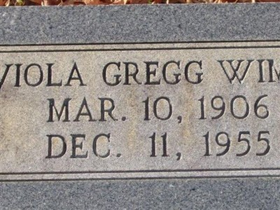 Viola Gregg Wimpy on Sysoon