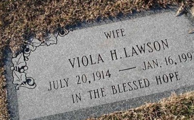 Viola H Lawson on Sysoon