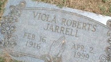 Viola Roberts Jarrell on Sysoon