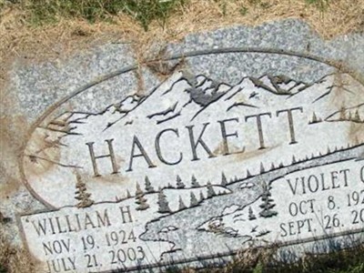 Violet C Segle Hackett on Sysoon