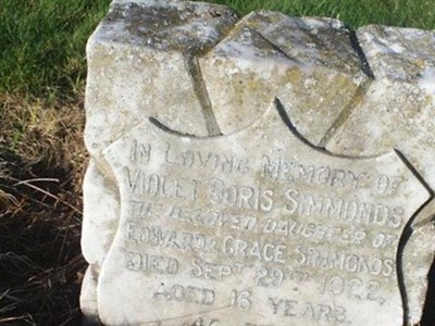 Violet Doris Simmonds on Sysoon