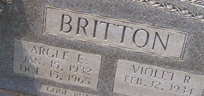 Violet R Britton on Sysoon