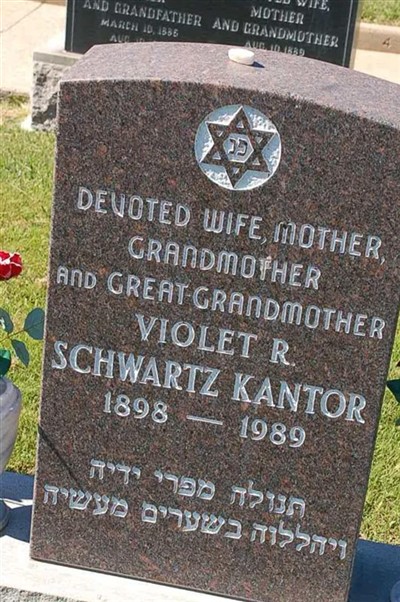 Violet R. Schwartz Kantor on Sysoon