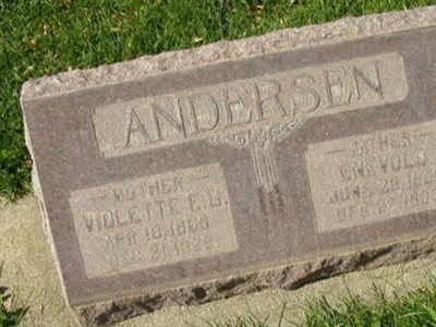Violette E G Andersen on Sysoon