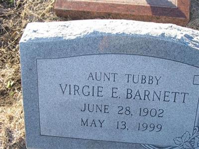 Virgie E. "Aunt Tubby" Barnett on Sysoon