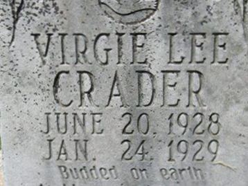 Virgie Lee Crader on Sysoon