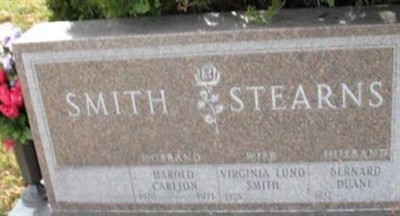 Virginia Belle Lund Smith Stearns on Sysoon