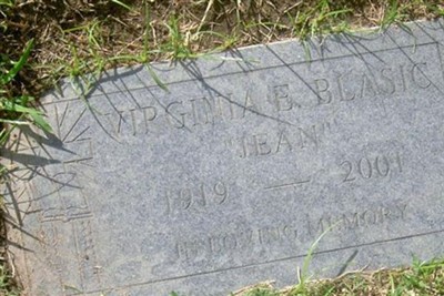 Virginia E "Jean" Blasic on Sysoon