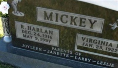 Virginia E Mickey on Sysoon