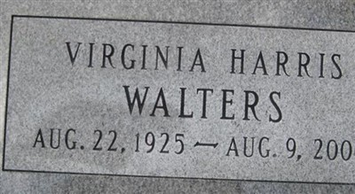 Virginia Harris Walters on Sysoon
