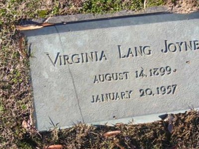 Virginia Lang Joyner on Sysoon