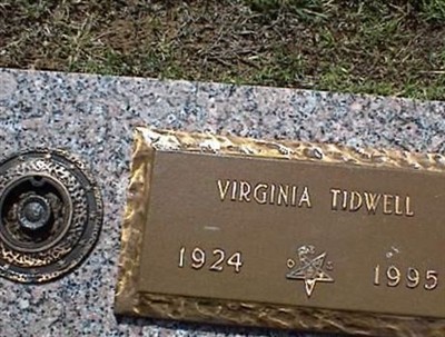 Virginia Ruth Fletcher Tidwell on Sysoon