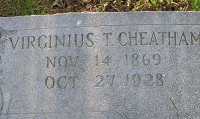 Virginius T Cheatham on Sysoon