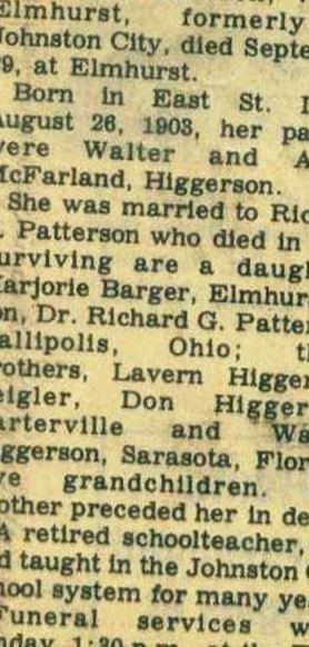 Vivian Higgerson Patterson on Sysoon