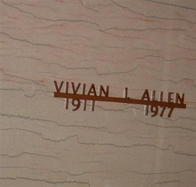 Vivian I Allen on Sysoon