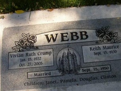 Vivian Ruth Crump Webb on Sysoon