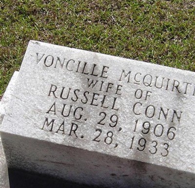 Voncille McQuirter Conn on Sysoon