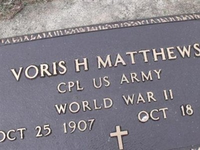 Voris Henry Matthews on Sysoon