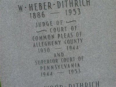 W Heber Dithrich on Sysoon
