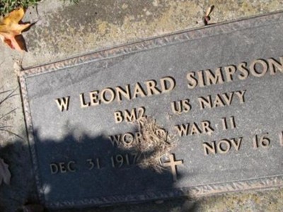W. Leonard Simpson on Sysoon