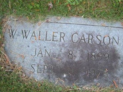 W. Waller Carson, Jr on Sysoon