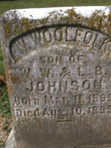 W Woolfolk Johnson on Sysoon