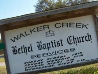 Walker Creek Bethel Baptist Church and Cemetery on Sysoon