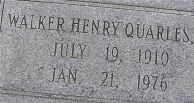 Walker Henry Quarles, Jr on Sysoon