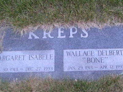 Wallace Delbert "Bone" Kreps on Sysoon
