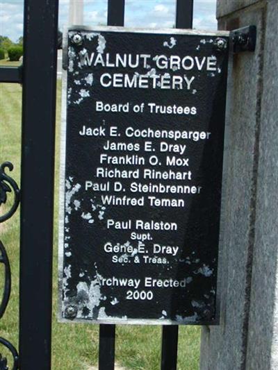 Walnut Grove Cemetery on Sysoon