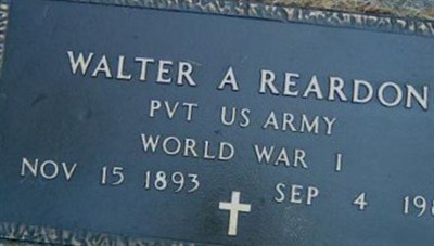 Walter A Reardon on Sysoon