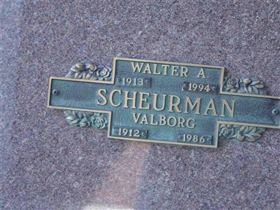 Walter A Scheurman on Sysoon