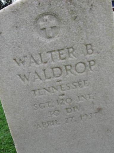 Walter B Waldrop on Sysoon