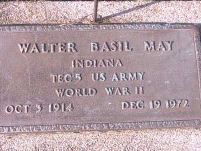 Walter Basil May on Sysoon