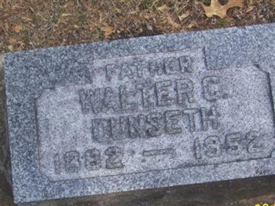 Walter C Dunseth on Sysoon
