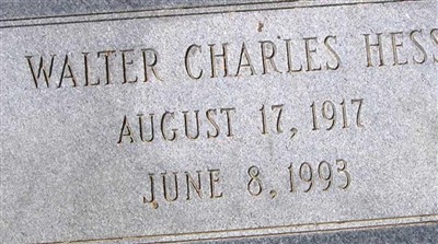 Walter Charles Hess on Sysoon