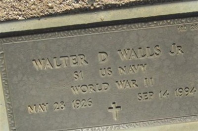 Walter D Walls, Jr on Sysoon