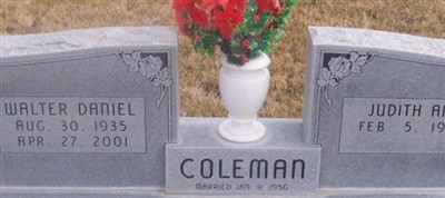 Walter Daniel Coleman on Sysoon