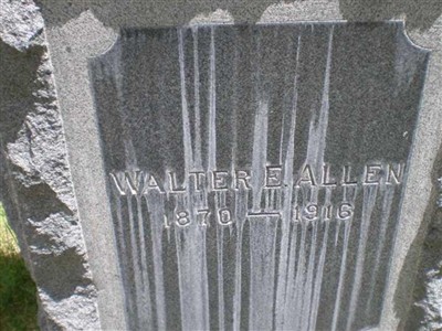 Walter E Allen on Sysoon