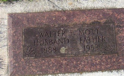 Walter F. Mott on Sysoon