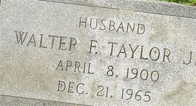Walter F. Taylor, Jr on Sysoon