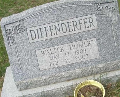 Walter "Homer" Diffenderfer on Sysoon