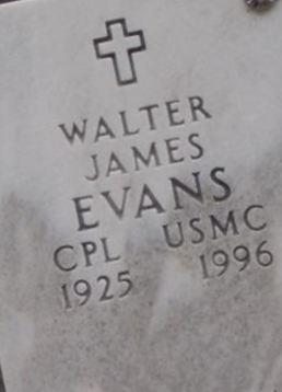 Walter James Evans on Sysoon